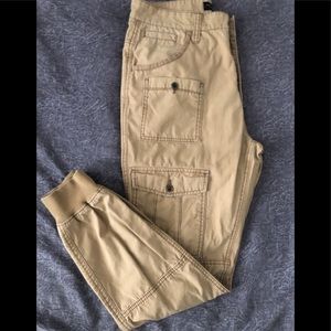 Tan Cargo Pants Joggers